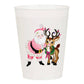 Santa & Reindeer Frosted Christmas Cups
