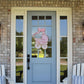 "Welcome Baby" Pink Carriage Door Hanger