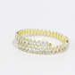 Luxe Sparkle Gold Marquis Wrap Bracelet