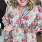 Daisy Daydream Curvy Rust Mix Floral Mini Dress
