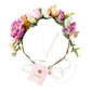 Pink Flower Crown Headband